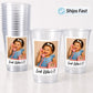 Look Who’s 1 Birthday Cups, First Birthday Party Favors, Personalized 1st Birthday Cups with Photo, One Year Old Girl Boy Favors, Ships Fast
