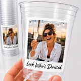 Look Who’s Divorced Custom Photo Cups, Personalized Divorce Party Cups with Picture, Divorce Party Favors, Newly Divorced Gift, Ships Fast