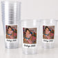Custom Photo Cups 16oz Personalized Plastic Cups with Face Picture Text Vintage Est Year for Birthday Parties Events Decorations Supplies