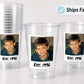 Established Year Birthday Cups, Est Year Party Favors, Born in Any Year Picture Cups, Personalized Birthday Decorations with Photo Ship Fast