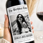 Personalized Birthday Wine Label with Photo, Custom Wine Bottle Label, 30th 40th 50th 60th Birthday Gift, Milestone Birthday Gift, Newspaper