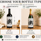 Personalized Birthday Wine Label with Photo, Custom Wine Bottle Label, 30th 40th 50th 60th Birthday Gift, Milestone Birthday Gift, Newspaper