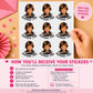 Personalized Face Stickers, Custom Face Stickers, Custom Photo Stickers, Custom Party Favors, Birthday Decorations, Waterproof Sticker, Gift