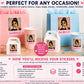 Personalized Photo Stickers | Custom Picture Stickers with Name & Year | Face Stickers | Birthday Party Favors | Custom Party Favor Stickers