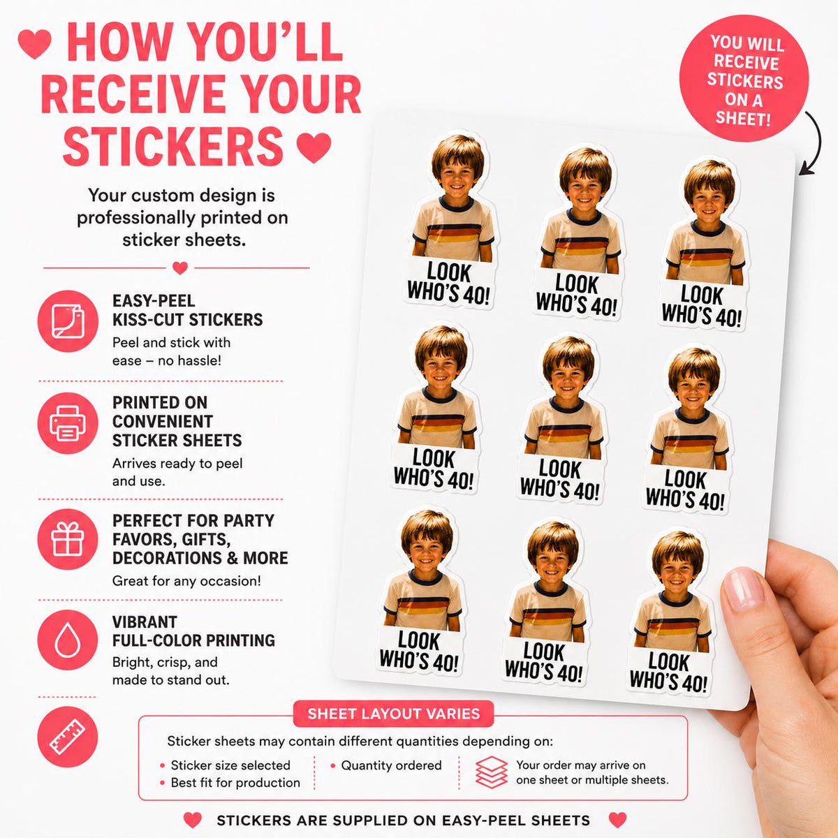 Custom Face Stickers, Personalized Face Stickers, Custom Photo Stickers, Custom Party Favors, Birthday Decorations, Waterproof Sticker, Gift