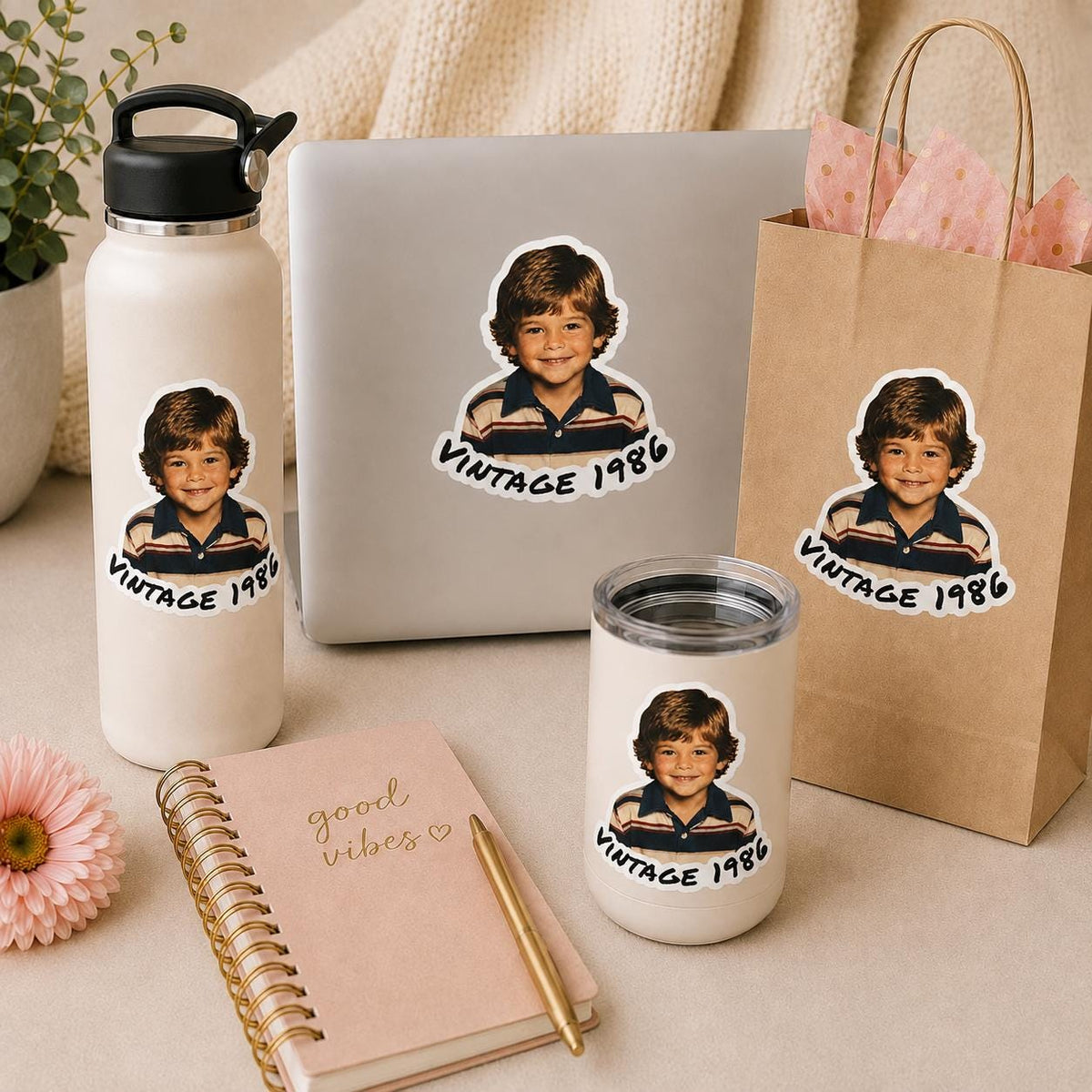 Personalized Face Stickers, Custom Face Stickers, Custom Photo Stickers, Custom Party Favors, Birthday Decorations, Waterproof Sticker, Gift