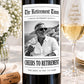 Personalized Retirement Wine Bottle Label, Personalized Retirement Gift, Custom Photo Wine Label, Retirement Party Decor, Newspaper Label