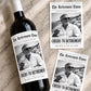 Personalized Retirement Wine Bottle Label, Personalized Retirement Gift, Custom Photo Wine Label, Retirement Party Decor, Newspaper Label