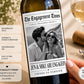 Personalized Engagement Wine Bottle Labels, Custom Photo Engagement Gift, Engagement Party Wine Label, Bride To Be Gift, Couples Photo Label