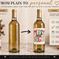 Merry and Bright Christmas Wine Bottle Labels, Christmas Gift, Holiday Wine Label, Mini Bottle Label, Christmas Party Favors, Christmas Gift