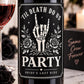 Bachelorette Wine Bottle Labels, Bride or Die, Til Death Do Us Party, Gothic Bachelorette Party Decor, Bride’s Last Ride, Wine Labels