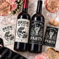 Bachelorette Wine Bottle Labels, Bride or Die, Til Death Do Us Party, Gothic Bachelorette Party Decor, Bride’s Last Ride, Wine Labels