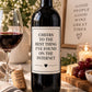 Funny Wine Bottle Label, Cheers to the Best Thing I Found on the Internet, Boyfriend Girlfriend Gift, Anniversary Gift, Wine Label Gift