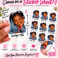 Custom Photo Stickers, Personalized Face Stickers, Waterproof Photo Sticker Sheet, Custom Picture Stickers, Birthday Party Favor Stickers