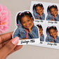 Custom Photo Stickers, Personalized Face Stickers, Waterproof Photo Sticker Sheet, Custom Picture Stickers, Birthday Party Favor Stickers