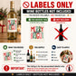 Merry and Bright Christmas Wine Bottle Labels, Christmas Gift, Holiday Wine Label, Mini Bottle Label, Christmas Party Favors, Christmas Gift