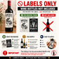 Bachelorette Wine Bottle Labels, Bride or Die, Til Death Do Us Party, Gothic Bachelorette Party Decor, Bride’s Last Ride, Wine Labels