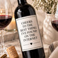 Funny Wine Bottle Label, Cheers to the Best Thing I Found on the Internet, Boyfriend Girlfriend Gift, Anniversary Gift, Wine Label Gift
