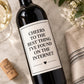 Funny Wine Bottle Label, Cheers to the Best Thing I Found on the Internet, Boyfriend Girlfriend Gift, Anniversary Gift, Wine Label Gift