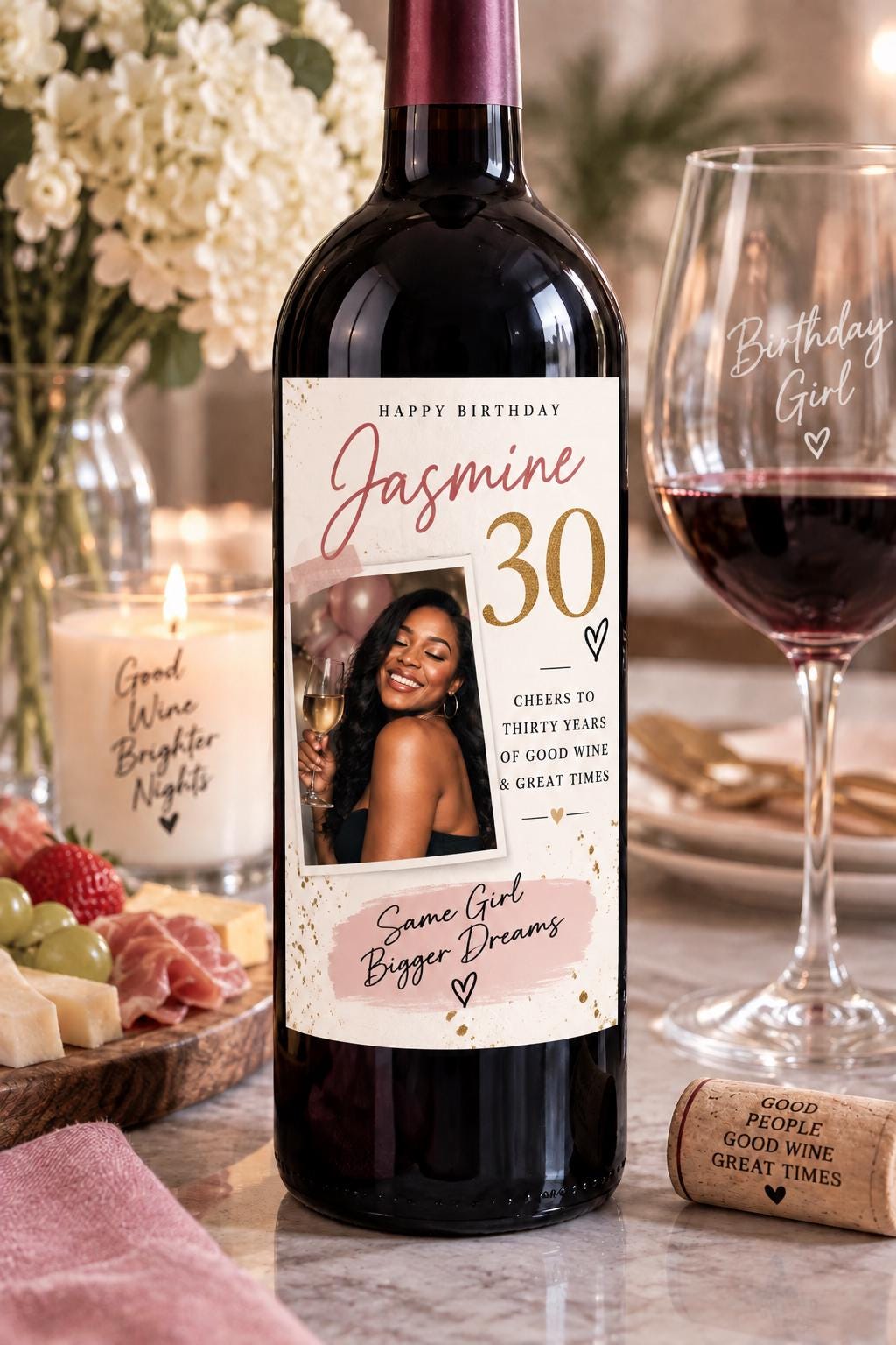 Custom Wine Bottle Labels, Print Your Own Design, Personalized Wine Label Printing, Photo Wine Labels, Party & Event Bottle Labels, Gift