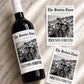 Personalized Friend Gifts, Best Friend Wine Bottle Label, Custom Photo Bestie Gift, Friends Forever Newspaper Wine Label, Gift for Her
