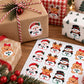 Personalized Christmas Name Stickers, Custom Holiday Gift Labels, Christmas Gift Tag Stickers, Vinyl Sticker Sheets for Gift Wrapping, 16 ct