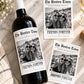Personalized Friend Gifts, Best Friend Wine Bottle Label, Custom Photo Bestie Gift, Friends Forever Newspaper Wine Label, Gift for Her