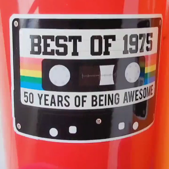 50th PARTY CUPS 50th Birthday Decoration 50th Party Favors 50th Party 50th Birthday Cassette Tape Party Best of 1975 Birthday Vintage 1975