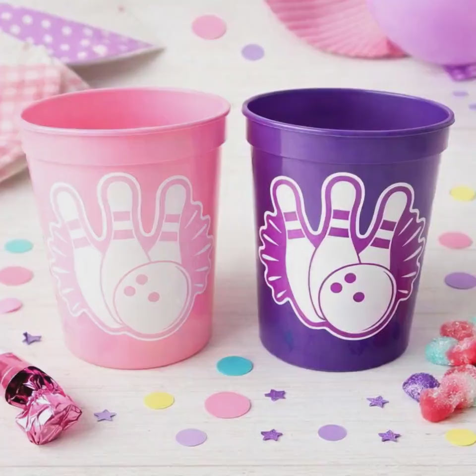 BOWLING PARTY CUPS - Bowling Birthday Cups Bowling Cups First Birthday Bowling Party Decorations Bowling Bowling Cups Bowling Party Favors