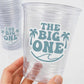 The Big One Party Cups | Beach First Birthday Cups | Surf Birthday Party Decorations | Tropical Birthday Cups | 16oz Party Cups Supplies