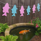 Fish Banner, Fishing Garland, Fishing Party, Fish Garland, fish Baby Shower, Fishing Birthday Party, Fish Banner, Fish Gender Reveal Banner