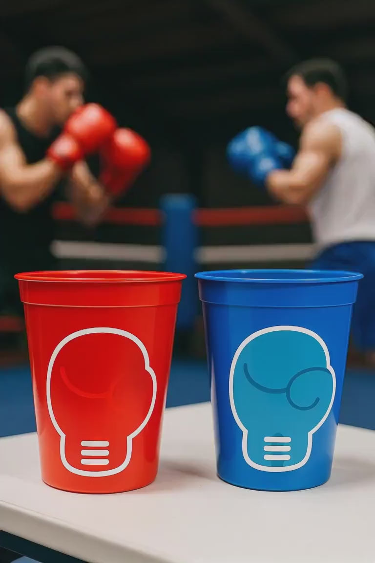 BOXING PARTY CUPS - Boxing Birthday Party Boxing Party Favors Boxer Party Boxer Birthday Decorations Boxer Cups Boxing Cup Boxing Glove Cups