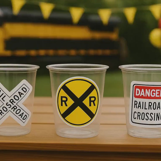 Train Cups, Train Party Favors, Train Birthday Favors, Train Party Cups, Train Birthday Decorations, Train Party Supplies