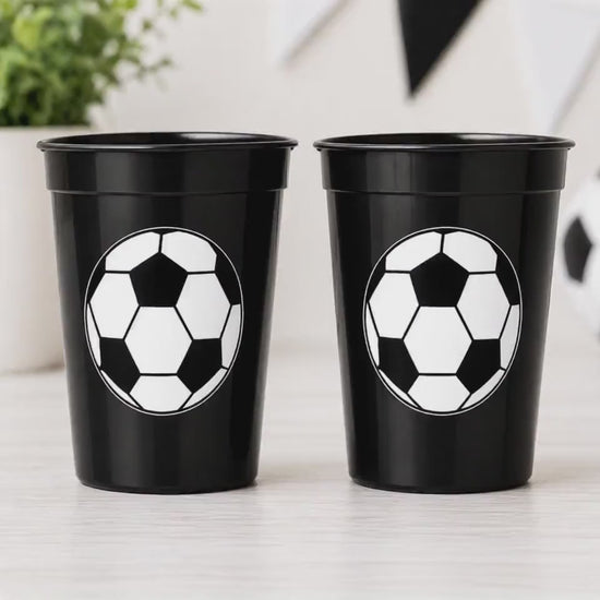 SOCCER PARTY CUPS - Soccer Party Cups Soccer Birthday Soccer Party Soccer Decorations Soccer Party Supplies Soccer Birthday Party Soccer
