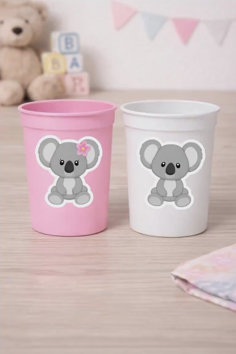 Koala Bear Party Cups, Koala Bear Treat Cups, Koala Bear Birthday, Koala Bear Party, Koala Bear Party Favors, Koala Bear Baby Shower
