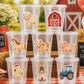 Farm Party Cups, Farm Animal Cups, Farm First Birthday, Barnyard Party Decorations, Farm Baby Shower, Birthday Favor Cups, Party Favor Cups