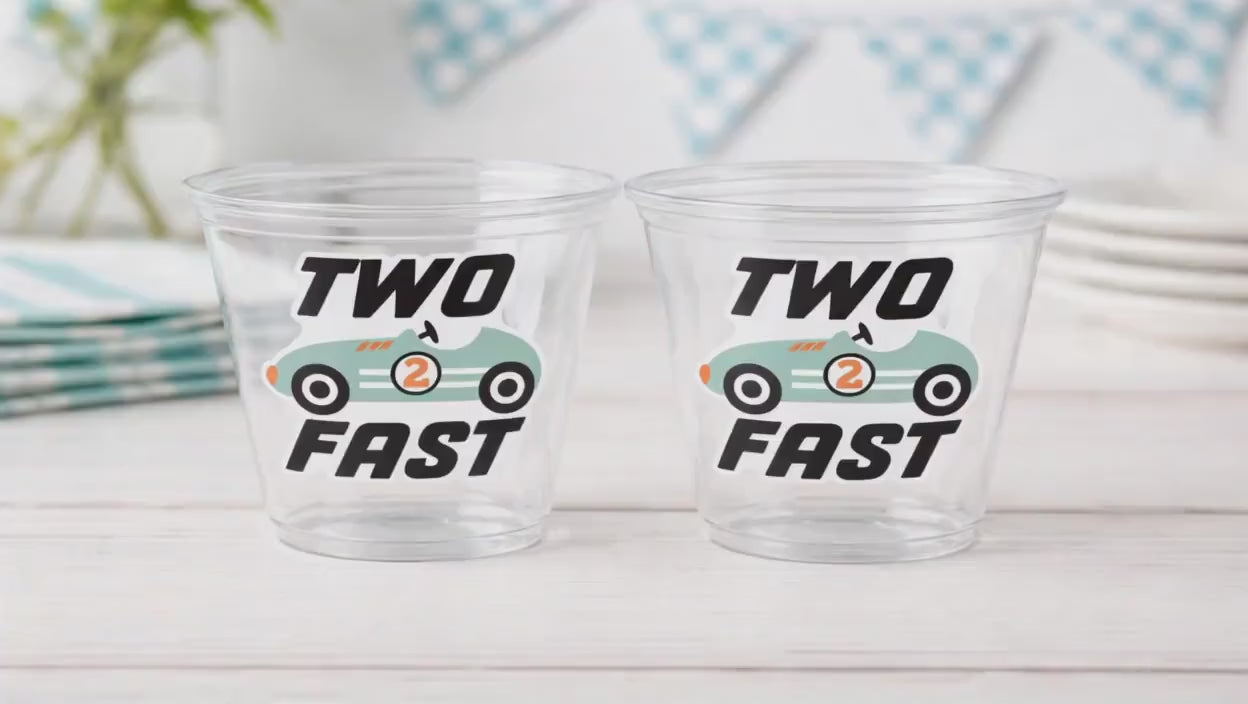 RACING PARTY CUPS - Race Car Cups Racing Birthday Cups Racing Birthday Cups Race Car Party Favors Racing Party Favors Racing Decorations