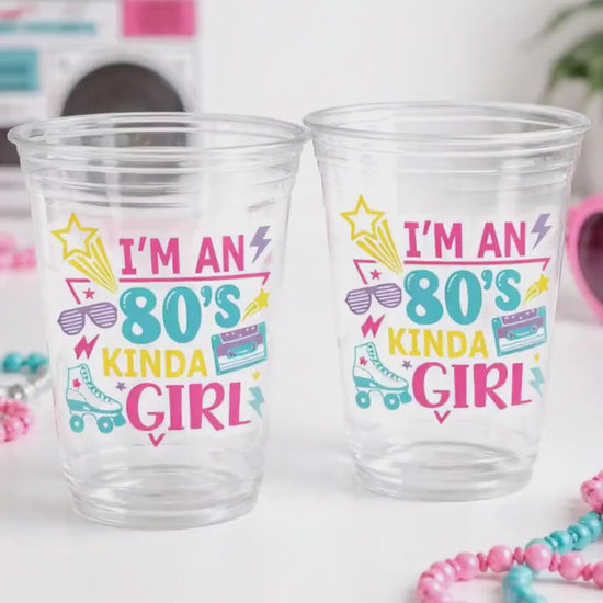 I Love the 80'S PARTY CUPS - 80's Birthday Cups 80's Party Cups 80's Decorations 80's Birthday Party 80's Birthday Party Decorations 80s 90s