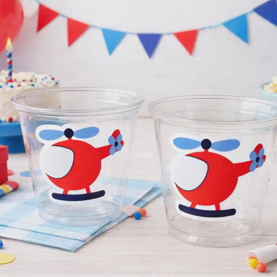 HELICOPTER PARTY CUPS - Helicopter Cups Helicopter Party Favors Helicopter Party Helicopter Birthday Helicopter Party Decorations Helicopter