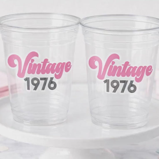 50th PARTY CUPS - Vintage 1976 Cups Best of 1976 50th Birthday Party 50th Birthday Favors 50th Party 50th Party Decorations 1976 Birthday