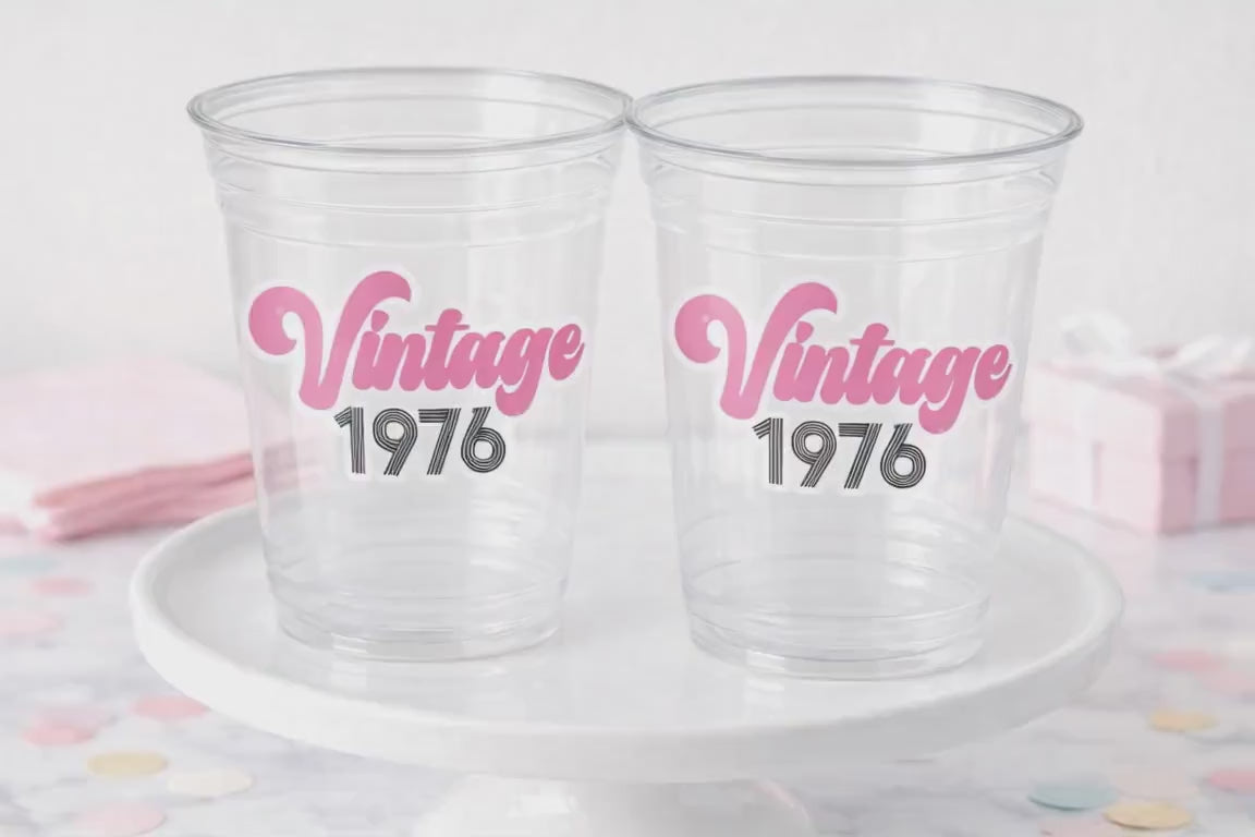 50th PARTY CUPS - Vintage 1976 Cups Best of 1976 50th Birthday Party 50th Birthday Favors 50th Party 50th Party Decorations 1976 Birthday