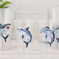 Shark Party Cups | 16oz Clear Shark Birthday Cups | Ocean Theme Party Decorations | Shark Birthday Favor Cups | Beach Party Cups