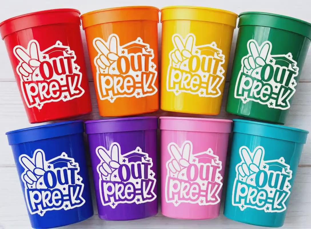 PRESCHOOL GRADUATION CUPS - Preschool Graduation Cups 2026 Preschool Cups Graduation Party Reusable Cups 2026 Party Favors Pre-K Party Cups