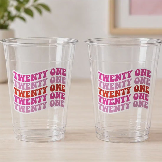 21st BIRTHDAY PARTY CUPS 21st Birthday Party 21st Party Decorations 21st Party Favors Finally 21st Birthday Party Legally 21 Finally 21