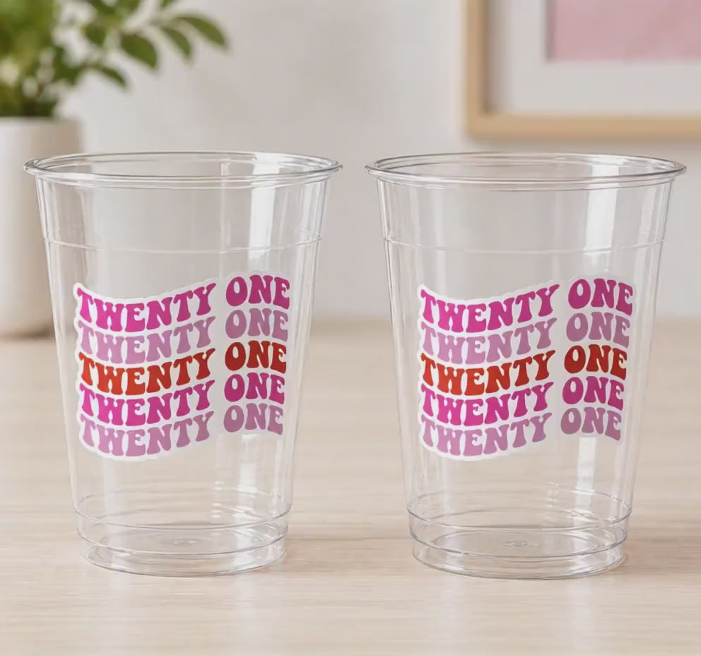 21st BIRTHDAY PARTY CUPS 21st Birthday Party 21st Party Decorations 21st Party Favors Finally 21st Birthday Party Legally 21 Finally 21