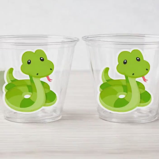 Snake Party Cups Reptile Party Cups Snake Birthday Party Snake party decorations Reptile Party Decorations Snake Cups Jungle Party Safari