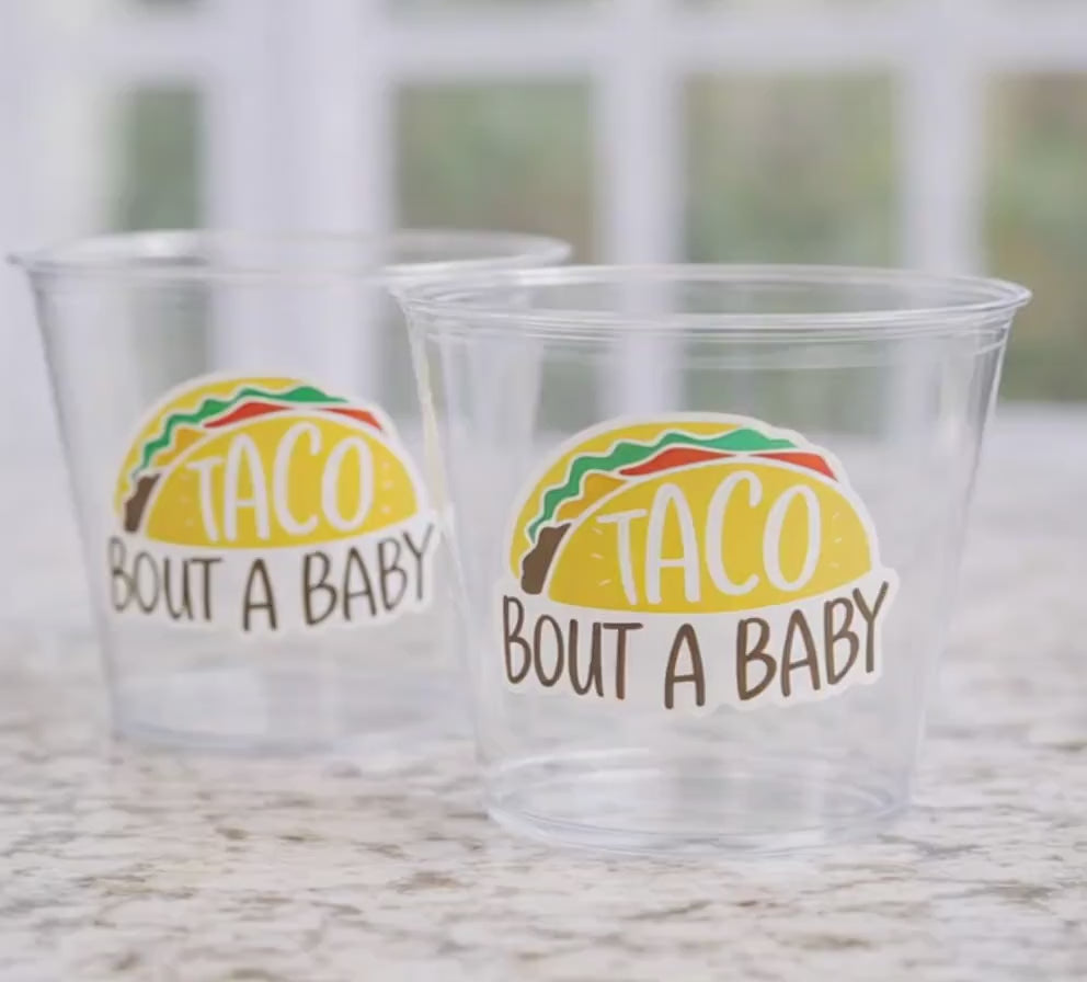 Taco Bout a Baby Cups Taco Party Favors Taco Baby Shower Taco Birthday Fiesta party Fiesta Baby Shower Taco Bout a Baby Decorations favors