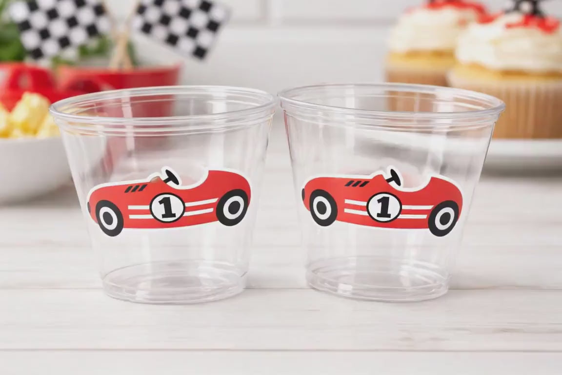 RACING PARTY CUPS - Race Car Cups Racing Birthday Cups Racing Birthday Cups Race Car Party Favors Racing Party Favors Racing Decorations