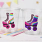 ROLLER SKATE PARTY Cups - Roller Skating Birthday Cups Skate Party Favors Skating Party Cups Roller Skating Birthday 80's Birthday Party