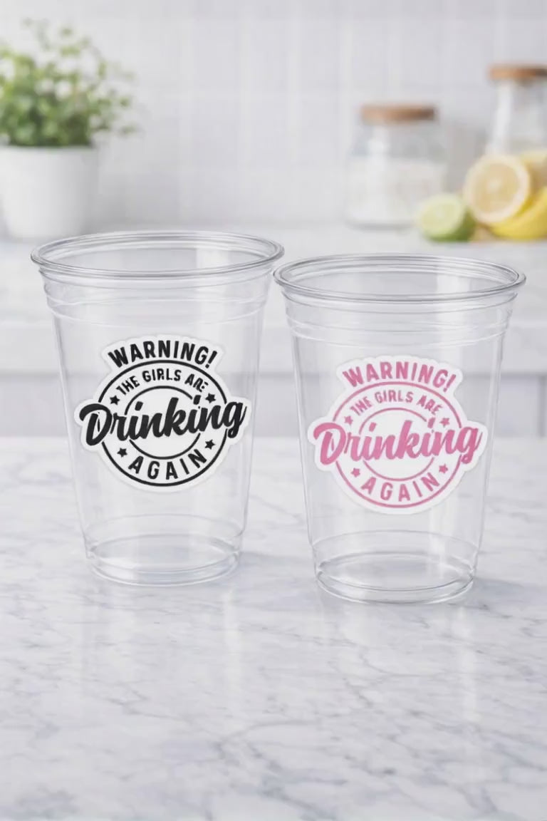 BACHELORETTE PARTY CUPS - Bachelorette Cups Girls Night Party Cups Bridal Shower Cups Girls Night Out Party Party Favors Bachelorette Cups